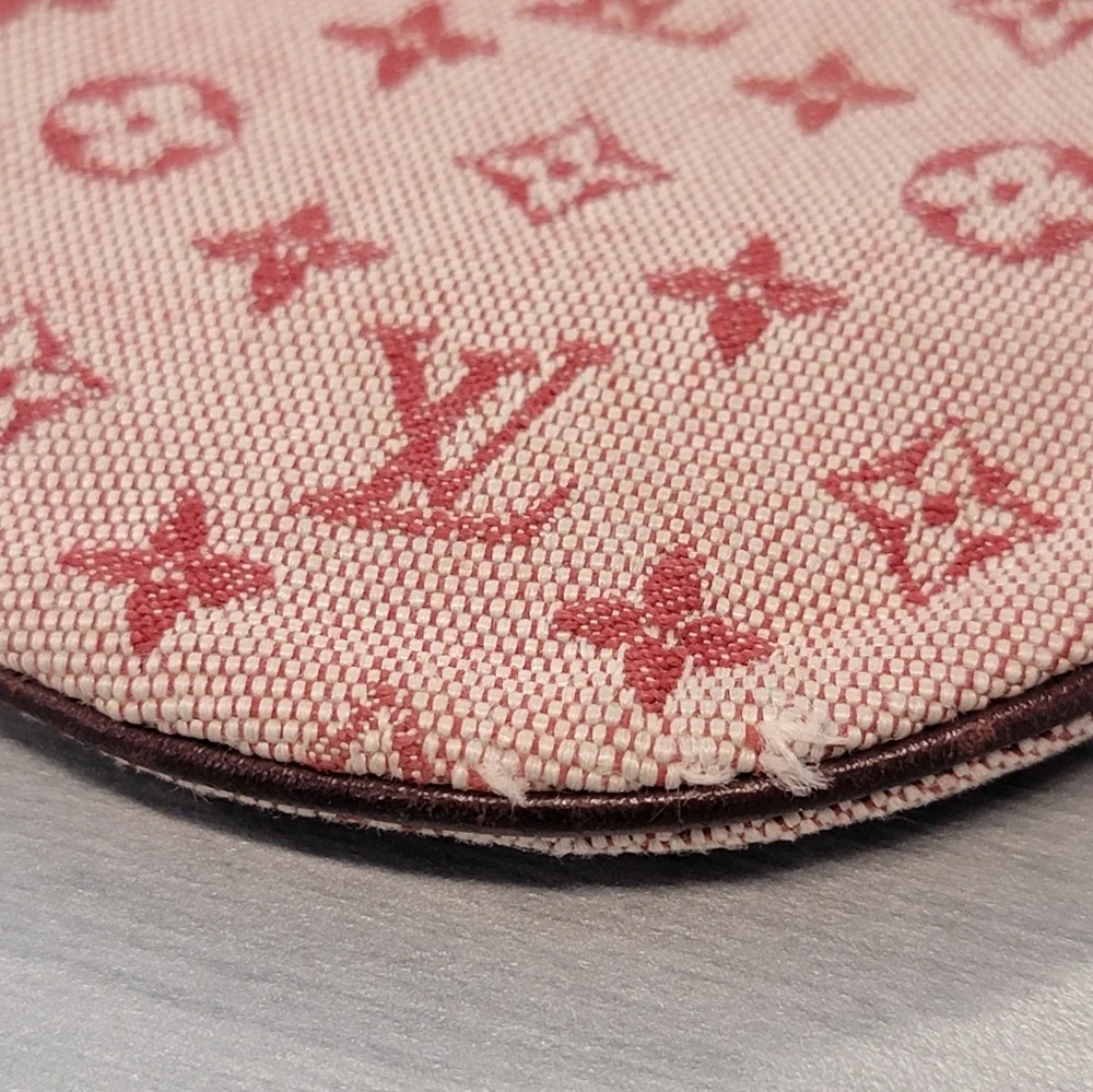 LV Mini Lin Cherry Monogram Coin Purse